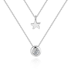 قلادة عصرية مبهرجة على شكل دمعة، قلادة 925 - Product Image 6