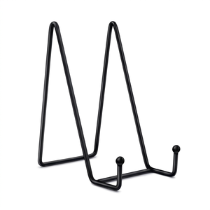 Soporte de Metal para Platos de Alta Calidad con Recubrimiento de Polvo Negro, Diseño Moderno y Minimalista, Ideal para Exhibir Platos con Estilo en el Hogar y la Cocina - Product Image 1