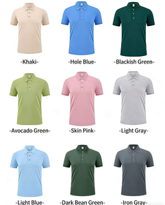 Camiseta Polo Personalizada de Color Sólido al por Mayor, Camiseta Polo de Trabajo con Impresión Personalizada, Camiseta Polo para Hombre con Logotipo - Product Image 5