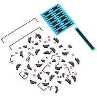 Stabilisateurs de clavier mécanique DUROCK V3 Nero 2U/3U/6U/6.25U/7U à espacement de fils plus étroit, rétroéclairage LED, USB, Nouveauté