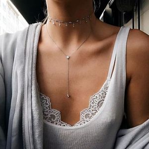 2025 Fashion Gold Plated Cz Tassel Charm <strong>Delicate</strong> Chain Statement <strong>Necklace</strong> - Product Image 5