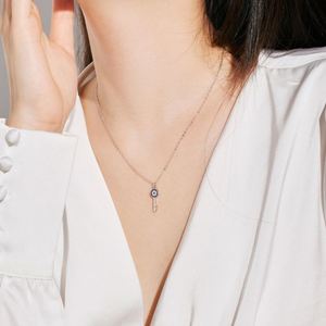 Dylam Personalized Faith Spiritual Turkish Protection Mysterious Evil <b>Key</b> Eyes Pendant Necklace for Women Dress up - Product Image 3