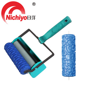 ลูกกลิ้งยางลายภาพวาดตกแต่งผนัง 3 มิติ สีฟ้า ขนาด 7 นิ้ว - Product Image 1