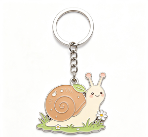 Custom Zinc Alloy Snail Keychain Enamel Color Metal Key <b>Ring</b> <b>Cartoon</b> Souvenir Gift - Product Image 4