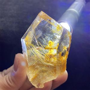 Commercio all'ingrosso Dorato Naturale Quarzo Rutilato Bacchetta Punti Rutilo Pietra Levigata <span class=keywords><strong>Torre</strong></span> <span class=keywords><strong>Di</strong></span> Guarigione Regali - Product Image 3