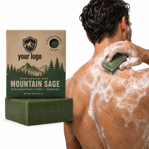 High Quality Naturally Forest Scent <b>Men</b> Soap <b>Bubbles</b> Refreshing Smooth Gentle Clean Improve Texture Rapid Mountain Sage Soap - Product Image 1