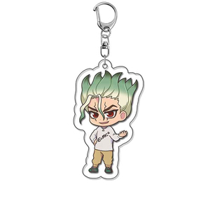 Porte-clés en acrylique Chrome <span class=keywords><strong>Anime</strong></span> <span class=keywords><strong>Dr</strong></span>. <span class=keywords><strong>Stone</strong></span> Ishigami Senkuu Kohaku, ornements mignons pour sacs à dos d'étudiants, cadeaux breloques - Product Image 2
