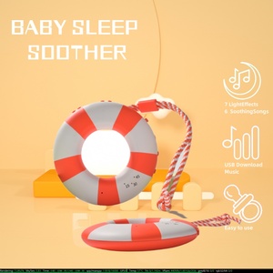 2024 altavoz de música de ruido blanco portátil lámpara LED colorida nuevas características descargables para la electrónica de consumo <span class=keywords><strong>relajante</strong></span> del bebé - Product Image 2