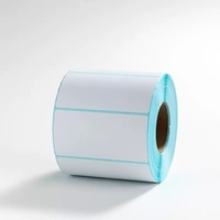 Etiqueta Térmica Acrílica en Rollo Oblongo para Logística de Comercio Electrónico, Etiqueta de Precio para Supermercado, Etiqueta de Envío con Código de Barras Autoadhesiva de Alta Resistencia