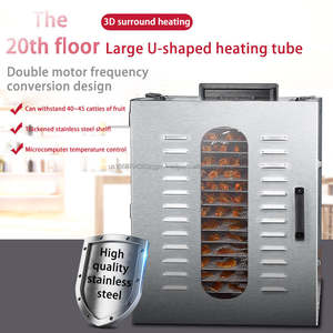 Séchoir à fruits à haute efficacité énergétique 20 couches Machine de séchage de viande de légumes de fruits pour un usage commercial - Product Image 5