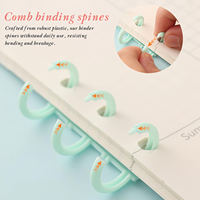 Bobines de reliure en spirale en plastique de couleurs assorties 30 anneaux de reliure à feuilles mobiles pour l'organisation de documents pour les enseignants de bureau