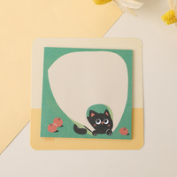 Adorables notes autocollantes chat, autocollants de planification quotidienne chat noir, rappels de messages pour réfrigérateur, blocs-notes réutilisables, vente en gros