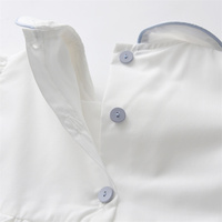 Robe d'été de luxe 2025 faite à la main sur mesure, blanche, à col Peter Pan smocké, pour bébés filles, boutique, manches bouffantes, robe pour enfants