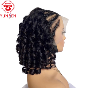 <span class=keywords><strong>ผม</strong></span>แท้ 100% แบบเวอร์จิ้น 13x4 ลูกไม้ติดด้านหน้า <span class=keywords><strong>ทรง</strong></span>บอดี้เวฟ พร้อมถักเปียแบบแอฟริกัน ใช้งานง่ายสำหรับผู้หญิง ทนความร้อน - Product Image 3