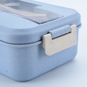 Eco-Friendly 2 <strong>Layer</strong> Food Container Bento Storage Microwavable Straw Wheat Fiber <strong>Lunch</strong> <strong>Box</strong> - Product Image 5