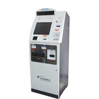 Kiosque de paiement automatique avec écran tactile LCD 19 pouces prenant en charge les billets, les pièces et les cartes de crédit pour système de gestion de stationnement intelligent