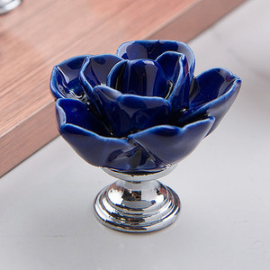 Giữa Thế Kỷ phong cách Châu Âu gốm hoa hồng nội knobs ngăn kéo kéo xử lý cho nhà bếp tủ quần áo phòng tắm phòng khách - Product Image 5