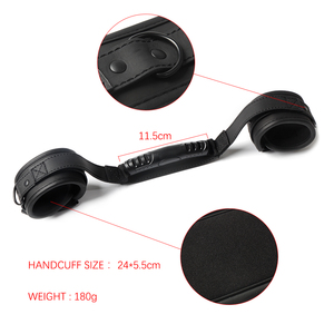 Verstelbare Neopreen Arm Terughoudendheid Slave <span class=keywords><strong>Bondage</strong></span> Achteruit Tractie Handboeien Voor Koppels Sm Product - Product Image 2
