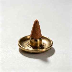Vintage Brass CNC Machined for Machined <b>Incense</b> Holder Plate Multi-purpose Stick <b>Cone</b> Burner Tray Retro <b>Incense</b> Stand Home - Product Image 4