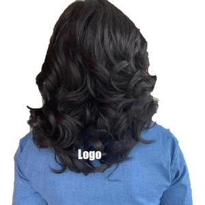 วิกผมสั้นหยิกเป็นลอนสำหรับผู้หญิง ปี 2025 สีดำ แสกข้าง นุ่ม<span class=keywords><strong>ฟู</strong></span> สไตล์บราซิลและเวียดนาม มีสินค้าพร้อมส่ง ขายส่ง - Product Image 2