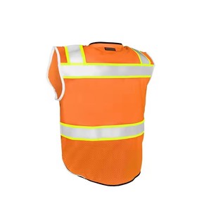 Nhà máy trực tiếp giá Hi VIS cảnh báo giao thông phản quang an toàn vest với bền lưới vải cho ngoài trời bảo hộ lao động - Product Image 3
