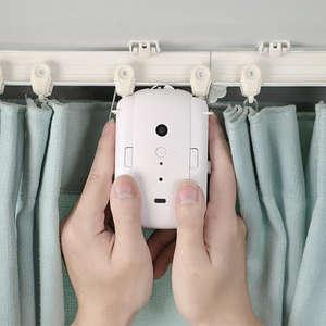 บลูทูธม่านไฟฟ้าและรางเสียง <span class=keywords><strong>Wifi</strong></span> รีโมทคอนโทรลไร้สายที่เปิดม่านอัตโนมัติสมาร์ทม่านหุ่นยนต์ - Product Image 4