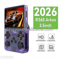 Console de jeu portable rétro YUXU R36S, écran IPS 3,5 pouces, plus de 15000 jeux intégrés, système Linux, batterie 3500 mAh, Wi-Fi