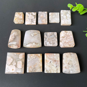 <span class=keywords><strong>Gotas</strong></span> de ágata de flor de cerezo Natural, Gema de ágata Sakura, gota de lágrima para colgante, venta al por mayor - Product Image 4