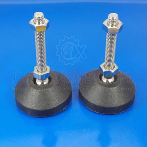 Fx Fasteners Adjustable Feet M8 M10 M12 M16 Nylon Base Aluminum Profile Support With Nickel Plating - Product Image 3