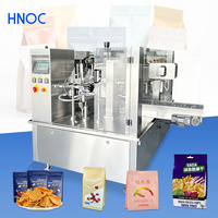 Machine de remplissage et de scellage de sachets Doypack préformés pour grains de café torréfiés HNOC avec fermeture éclair