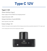 Contrôleur de vitesse de ventilateur PWM avec bouton rétroéclairé, silencieux, interface 4 broches KF2510, charge rapide PD QC, entrée Type-C, pour boîtier PC, imprimante 3D, serveur