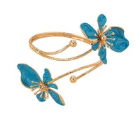 Bracelet ajustable en émail à fleurs, coloré et personnalisé, nouveau style, vente en gros