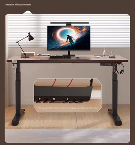 Đen Walnut dual-động cơ thông minh nâng hộ gia đình bảng mạnh mẽ lưu trữ văn phòng nghiên cứu và giải trí tất cả trong một - Product Image 6