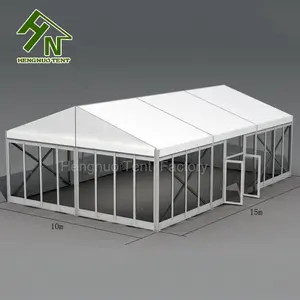 10x15m米户外玻璃墙派对活动帐篷铝婚礼帐篷待售