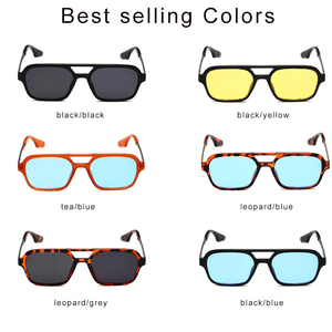 Gafas de Sol Unisex Vintage de los 70, Estilo Piloto Cuadrado, Gafas de Sol Retro de Aviación para Hombre y Mujer - Product Image 4