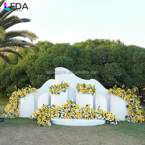LEDA Ensemble de décorations de mariage 3D de haute qualité en métal pour la décoration de mariage en intérieur et en extérieur - Product Image 1