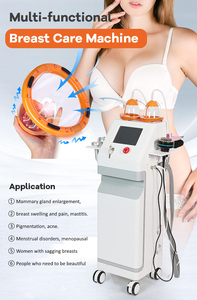 Appareil professionnel de soin des seins, thérapie par ventouses sous vide, matériau en silicone, drainage lymphatique, lifting et agrandissement des seins, masseur - Product Image 3