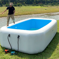 Piscine gonflable portable personnalisée pour enfants en tissu Drop Stitch DWF