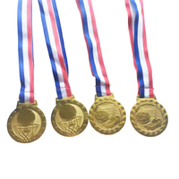Nouvelle conception de médaille de football scolaire, médaille de football en métal vierge avec ruban pour sublimation, or, argent, bronze, médaille sportive personnalisée