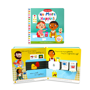 Bán buôn các tông nâng nắp sách pop-up đẩy kéo trượt cuốn Sách bìa cứng bé bộ nhớ in ấn cuốn sách - Product Image 1