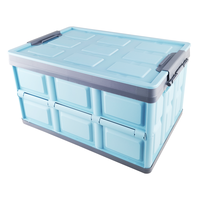 Boîte de rangement pliable en plastique pour coffre de voiture rectangulaire de 30 litres