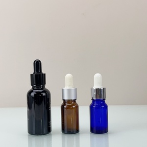 Luxury Amber Hair Serum Glass <b>Dropper</b> <b>Bottle</b> Silk Screen 15ml 30ml 50ml Eye Serum Glass <b>Bottle</b> with Gold Aluminum <b>Dropper</b> Cap - Product Image 5