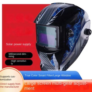 Masque de soudage auto-assombrissant anti-éblouissement à énergie solaire Source Factory pour la protection lors du soudage à l'arc à l'argon <span class=keywords><strong>MIG</strong></span> TIG - Product Image 2