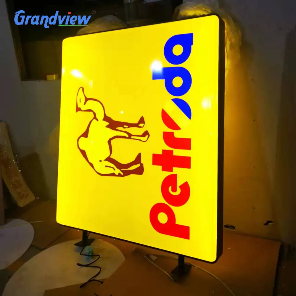 Guangzhou panaflex signage Advertising aluminum light box sign board design company led Boxes and Wall Signs