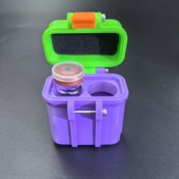 Boîte de rangement pour flacons en plastique de 3 ml, forme rectangulaire, design portable, impression numérique, couleur personnalisable, vente en gros, étui pour peptides