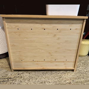 2-Tiered Rectangular Bamboo <strong>Wooden</strong> <strong>Bread</strong> Box with Lid Kitchen Countertop Storage <strong>Bin</strong> for Food/<strong>Bread</strong>/Bag Rectangle Shape - Product Image 5