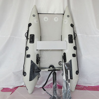 Bateau de pêche gonflable miniature sur mesure avec moteur, bateau pneumatique portable, mini bateau ponton pour le sauvetage