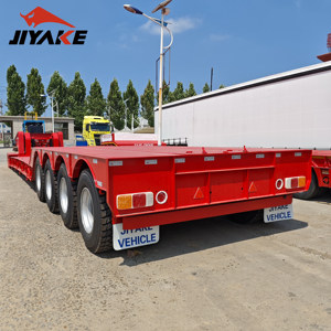 बिक्री के लिए नए 3 एक्सकल्स 150 टन फ्रंट लोडिंग डिचेबल गोज़ गर्दन नीचे अर्ध-ट्रेलर स्टील कम लोडर - Product Image 2