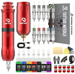 <span class=keywords><strong>Kit</strong></span> de <span class=keywords><strong>tatouage</strong></span> sans fil pour débutants avec batterie 1200mAh, encre et aiguilles de <span class=keywords><strong>tatouage</strong></span>. Vente en gros et personnalisation disponible. - Product Image 6