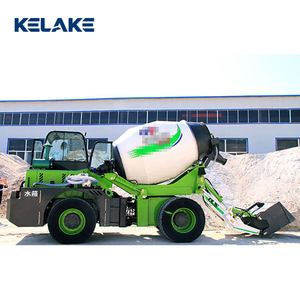 Camion malaxeur à béton autochargeur KELAKE, capacité 4m³, système hydraulique, couleur verte, rayon de braquage court - Product Image 4